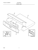CONTROL PANEL Diagram and Parts List for EW27EW65GS5  Electrolux Wall Oven