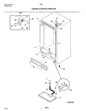 CABINET / CONTROL / SHELVES Diagram and Parts List for FMR4  Electrolux Freezer