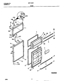 DOOR Diagram and Parts List for MRT18CSED1  Frigidaire Refrigerator
