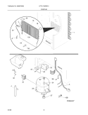 SYSTEM Diagram and Parts List for LFFU1765DW13  Frigidaire Freezer