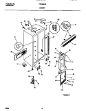 CABINET Diagram and Parts List for FRS19BRBW1  Frigidaire Refrigerator