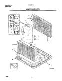 COMPRESSOR PARTS Diagram and Parts List for FAL123H1A1  Frigidaire Air Conditioner