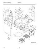BODY Diagram and Parts List for CFEF257CS6  Frigidaire Range