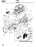 ICE MAKER Diagram and Parts List for FRS24WSGW2  Frigidaire Refrigerator