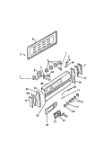BACKGUARD Diagram and Parts List for REP306CD0  Kelvinator Range