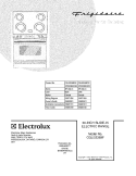 COVER Diagram and Parts List for CGLES389FB2  Frigidaire Range