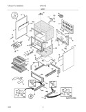 BODY Diagram and Parts List for CFEF372EB5  Frigidaire Range