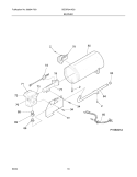 BURNER Diagram and Parts List for SGGR341AS0  Frigidaire Dryer