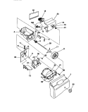 ICE CONTAINER / DRIVE Diagram and Parts List for MRS22WRCD0  Frigidaire Refrigerator