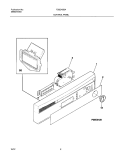 CONTROL PANEL Diagram and Parts List for FDBC45BAS2  Frigidaire Dishwasher
