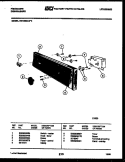CONSOLE AND CONTROL PARTS Diagram and Parts List for DW1050LW3  Frigidaire Dishwasher