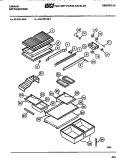 SHELVES, CONTROLS, DIVIDER, MULLION Diagram and Parts List for 95-2187-23-06  Tappan Refrigerator