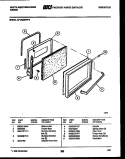 DOOR PARTS Diagram and Parts List for KF440GDD5  Frigidaire Range