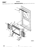 WINDOW MOUNTING PARTS Diagram and Parts List for WAS185F2A1  Frigidaire Air Conditioner