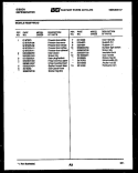 CABINET PARTS Diagram and Parts List for TE  Frigidaire Refrigerator