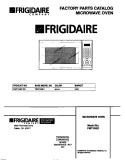 COVER Diagram and Parts List for FMT104E1S0  Frigidaire Microwave
