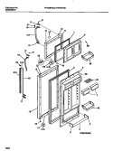 DOOR SECTION Diagram and Parts List for FRT22RHAD1  Frigidaire Refrigerator