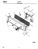 CONTROL PANEL Diagram and Parts List for FWS445RBT4  Frigidaire Washer
