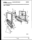 DOOR PARTS Diagram and Parts List for MDP632RBR0  Frigidaire Dishwasher