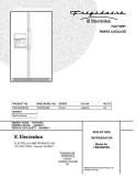 COVER Diagram and Parts List for FRS26W2BSB5  Frigidaire Refrigerator