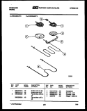 BROILER PARTS Diagram and Parts List for RGC32BAH3  Frigidaire Range