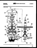 MOTOR PUMP PARTS Diagram and Parts List for MF18P2  Frigidaire Dishwasher