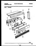CONTROL PANEL Diagram and Parts List for FEB703BABB  Frigidaire Wall Oven