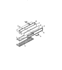 VENT HOOD DRAWER Diagram and Parts List for REG638ML5  Frigidaire Range