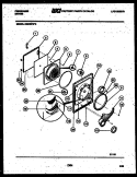 DOOR PARTS Diagram and Parts List for DGCSFW0  Frigidaire Dryer