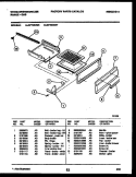 BROILER DRAWER PARTS Diagram and Parts List for GF720NW6  Frigidaire Range
