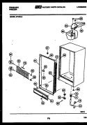 CABINET PARTS Diagram and Parts List for UF16NL2  Frigidaire Freezer