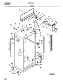 CABINET Diagram and Parts List for MRT21GNCD0  Frigidaire Refrigerator