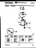 COMPRESSOR PARTS Diagram and Parts List for AC083L1A1  Frigidaire Air Conditioner