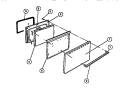 DOOR Diagram and Parts List for G30NW1  Frigidaire Range