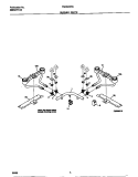 BURNER PARTS Diagram and Parts List for TGC6X4XCCA  Tappan Cooktop