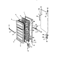 DOOR Diagram and Parts List for FU166HRD2  Frigidaire Freezer