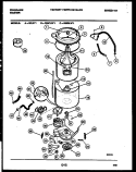 TUB DETAIL Diagram and Parts List for WISCLW1  Frigidaire Washer