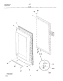 DOOR Diagram and Parts List for FMR10  Electrolux Freezer
