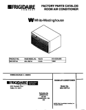 COVER Diagram and Parts List for WAL123Y1A1  Frigidaire Air Conditioner