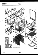 BODY PARTS Diagram and Parts List for FEF350BAWA  Frigidaire Range