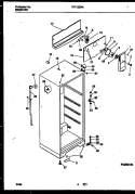 CABINET PARTS Diagram and Parts List for TRT15DRAW0  Tappan Refrigerator