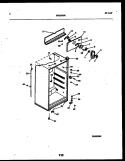 CABINET PARTS Diagram and Parts List for ATL130WKW1  Frigidaire Refrigerator
