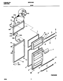 DOOR Diagram and Parts List for MRT21NSGW0  Frigidaire Refrigerator