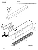 CONTROL PANEL Diagram and Parts List for FEB386WECH  Frigidaire Wall Oven