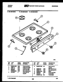 COOKTOP PARTS Diagram and Parts List for 30-2239-00-03  Tappan Range