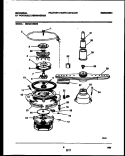 MOTOR PUMP PARTS Diagram and Parts List for MDS231RBR0  Frigidaire Dishwasher