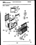 CABINET PARTS Diagram and Parts List for GAC088P7A3  Gibson Air Conditioner