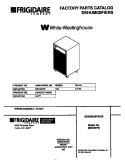 COVER Diagram and Parts List for MDH25YW2  Frigidaire Dehumidifier