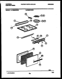 COOKTOP AND DOOR PARTS Diagram and Parts List for CE026SP2W2  Frigidaire Cooktop