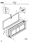 DOOR Diagram and Parts List for MFC20M4FW3  Frigidaire Freezer